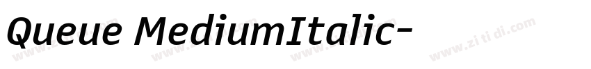 Queue MediumItalic字体转换